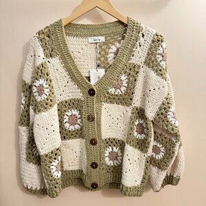 Myriam Daisy Crochet Cardigan